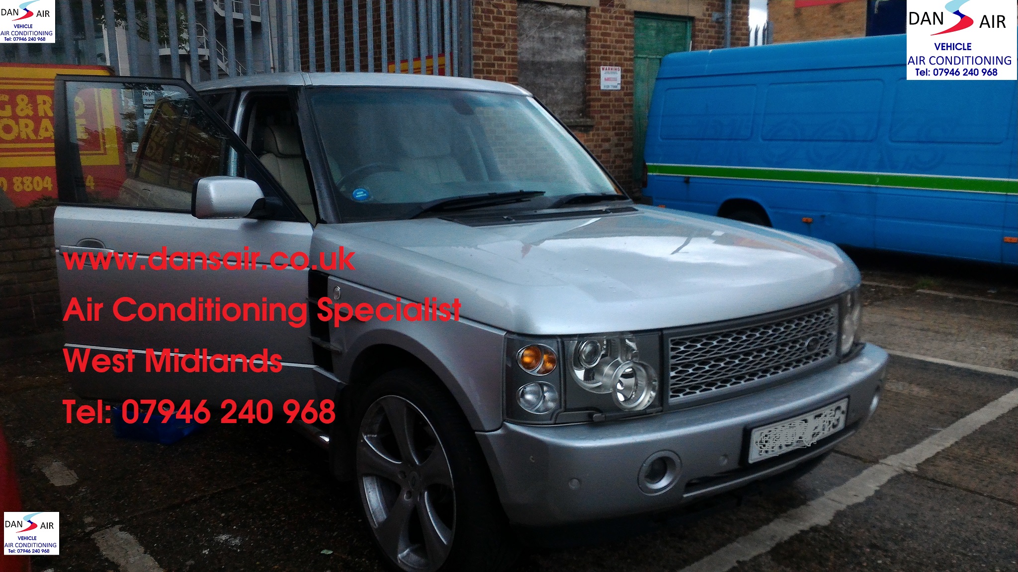range rover air conditioning regas services coventry